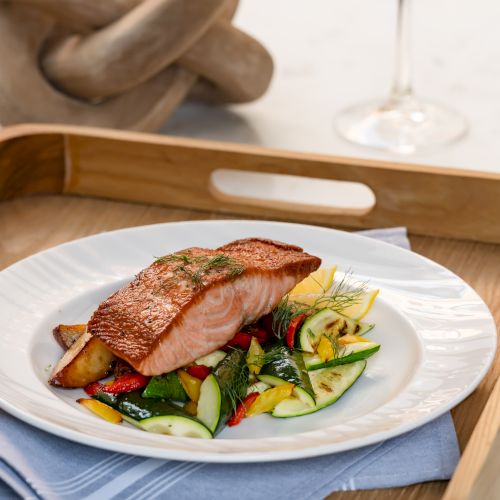 Legends Menu Item: Pan Roasted Salmon