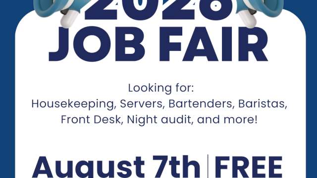 A Sch&ouml;lar Hotels Job Fair at ThePennsylvaniHotel on August 7 from 9am&ndash;6pm offering free entry for roles like housekeeping and bartending.